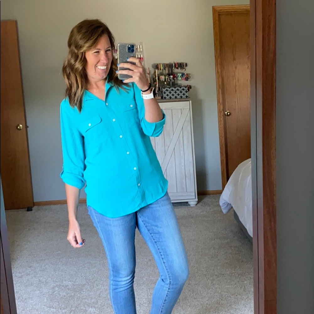 Loft Button Down Blouse - image 1